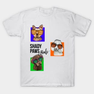 Shady Paws Rule Dog T-Shirt